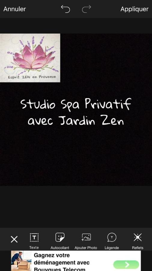 Esprit Zen En Provence Studio Spa Privatif Cheval-Blanc Екстериор снимка